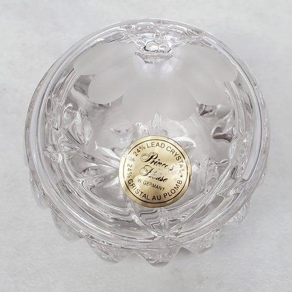 Princess House 24% Lead Crystal Vanity Set Vintage from West Germany - Picture 6 of 15